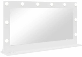 vidaXL καθρέφτης Vanity με LED Φώτα Λευκό 100x55x18 εκ.