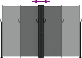 vidaXL Σκίαστρο Πλαϊνό Συρόμενο Ανθρακί 220 x 600 εκ.