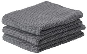 Πετσέτες Κουζίνας 330410 (Σετ 3τμχ) Cool Grey Zone Denmark 27x27cm 100% Βαμβάκι