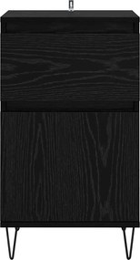 vidaXL Πλαϊνό γραφείο Μαύρη δρυς 35 x 40 x 70 εκ. Επεξεργασμένο ξύλο