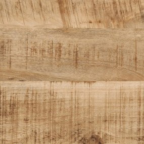 vidaXL Τραπέζι Κονσόλα 90x30x75 εκ. Μασίφ Ακατ. Ξύλο Μάνγκο/Σίδηρο