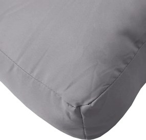vidaXL Μαξιλάρι Παλέτας Γκρι 60 x 40 x 12 εκ. Υφασμάτινο