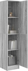 vidaXL Highboard Γκρίζο Σονομα 35 x 39 x 168 εκ.