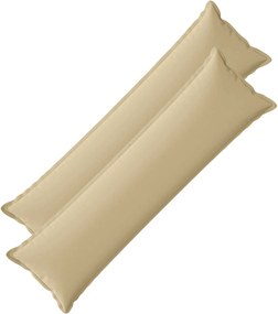 vidaXL Κάλυμμα Μαξιλαριού 2 τμχ. HOUTEN Μπεζ 40 x 145 εκ. Πολυεστέρας