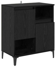 vidaXL Πλαϊνό γραφείο Μαύρη δρυς 60 x 35 x 70 cm Επεξεργασμένο ξύλο