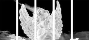 Εικόνα 5 μερών ασπρόμαυρος άγγελος στον ουρανό - 200x100