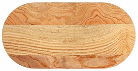 vidaXL Επιτραπέζια επιφάνεια Ανοιχτό Καφέ 80x40x2 εκ. Ξύλο Δρυός Οβάλ