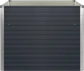 vidaXL Ζαρντινιέρα Ψηλή Ανθρακί 100x100x77 εκ. Γαλβανισμένος Χάλυβας