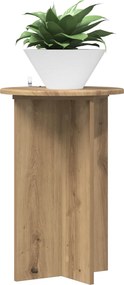 vidaXL Βάση φυτών 2 τεμ. Artisan Δρυς Ø40 x 60 εκ. Επεξεργασμένο Ξύλο