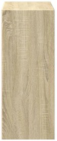 vidaXL Βιβλιοθήκη με 2 Ράφια Sonoma Δρυς 40x30x76,5 εκ. Επεξ. Ξύλο