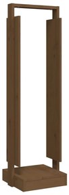 vidaXL Ξυλοθήκη Καφέ μελί 33,5 x 30 x 110 εκ. από Μασίφ Ξύλο Πεύκου