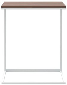 Τραπέζι Βοηθητικό Λευκό 55 x 35 x 66 εκ. από Επεξεργασμένο Ξύλο - Λευκό
