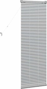 vidaXL Βενετσιάνικες Ρόδες Ασημί 130 x 40 εκ Αλουμίνιο