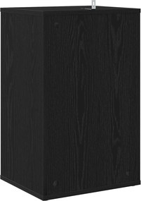 vidaXL Ντουλάπι δίσκων βινυλίου Μαύρη Δρυς 38 x 33 x 61 εκ