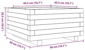 ΖΑΡΝΤΙΝΙΕΡΑ ΚΗΠΟΥ 50X50X26,5 ΕΚ ΑΠΟ ΜΑΣΙΦ ΞΥΛΟ ΠΕΥΚΟΥ 847293