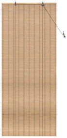 vidaXL Ρολά και Σκίες Παραθύρων Ανοιχτό καφέ 100 x 220 cm Μπαμπού