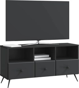vidaXL Ντουλάπι TV 102 x 34,5 x 50 cm Μαύρο Επεξεργασμένο Ξύλο