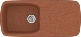 Kitchen Sink Sanitec Classic 308 Inset 97x51 cm Granite Terracotta