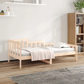 vidaXL Καναπές Κρεβάτι Χωρίς Στρώμα Λευκό 80x200 εκ. Μασίφ Ξύλο Πεύκου