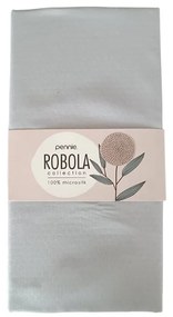 Microsilk Μονόχρωμο Ζακάρ Σεντόνι με Λάστιχο Robola σε 8 Αποχρώσεις Μονή (100x200 40cm) Γκρι