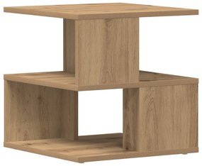 vidaXL Τραπέζι Άκρης από Οξειδωμένο Δρύ 40x40x40 εκ.