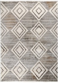 Σετ Χαλιά Κρεβατοκάμαρας 3Τμχ. Studio 56065-260 Beige-Grey Merinos ΣΕΤ (2 67x150 &amp; 67x230) Πολυέστερ