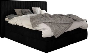 Επενδυμένο κρεβάτι Melantha με στρώμα και ανώστρωμα-140 x 200-Mauro