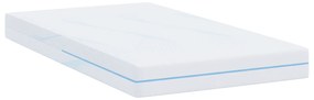 vidaXL Στρώματα Λευκό 100 x 200 cm 100% ύφασμα πολυεστέρα με τζακάρ