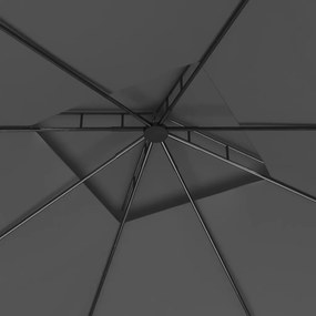 vidaXL Κιόσκι Ανθρακί 3 x 3 x 2,7 μ. 160 γρ./μ²