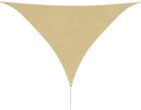 vidaXL Πανί Σκίασης Τρίγωνο Μπεζ 5 x 5 x 5 μ. από Ύφασμα Oxford