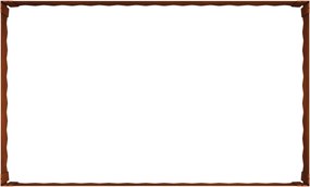 vidaXL Περίγραμμα γκαζόν 4 τμχ. 100 x 60 x 35 cm Ατσάλι Σκ rusty