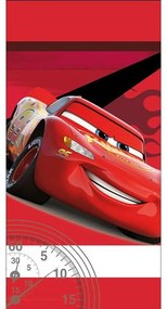 Πετσέτα Παιδική Βελουτέ Cars 20 Red Viopros Body 70x140cm 100% Βαμβάκι