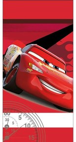 Πετσέτα Παιδική Βελουτέ Cars 20 Red Viopros Body 70x140cm 100% Cotton