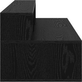 vidaXL Γραφείο Στούντιο Μαύρη Δρυς 152 x 42,5 x 36 εκ