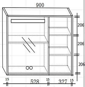 Σετ Επίπλου Mπάνιου ERIETE 100 Μπορντώ - Ανθρακί 100x50x170 εκ.