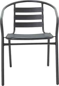 Πολυθρόνα κήπου Tade pakoworld μέταλλο μαύρο