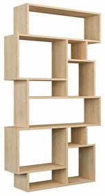 Βιβλιοθήκη Karmato pakoworld χρώμα φυσικό 96x25,5x168,5εκ 119-001075