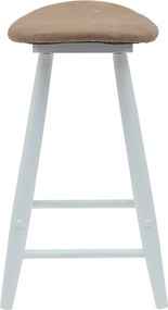 vidaXL Καρέκλες φαγητού 2 pcs Λευκό 46 x 37 x 63 εκ