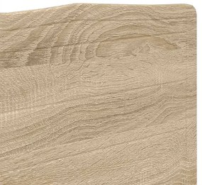 vidaXL Κεφαλάρι με κεφαλάρι Δρύς Sonoma 135 cm Επεξεργασμένο ξύλο