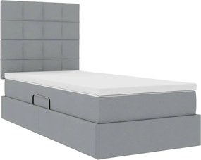 vidaXL Κρεβάτι με αποθηκευτικό χώρο και στρώμα 90 x 200 cm Πολυεστέρας