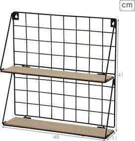 Ράφια Max Home Σίδερο Ξύλο MDF 40 X 41 X 11 CM (x6)