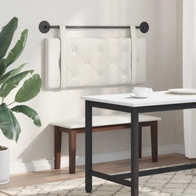 vidaXL Κρεμαστό Κεφαλάρι Λευκός 110 x 55 x 5 εκ Τεχνητό Δέρμα