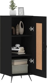 vidaXL Ντουλάπι Μαύρο 34,5 x 34 x 90 εκ. από Επεξεργασμένο Ξύλο