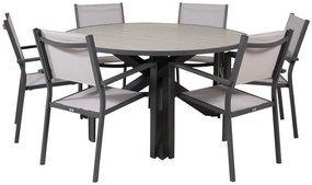 Σετ Τραπέζι και καρέκλες Dallas 3671, Polyξύλο, Μέταλλο, Ύφασμα | Epipla1.gr