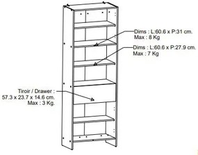 Στήλη μπάνιου Coral δίφυλλη