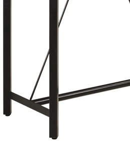 vidaXL Τραπέζι Μπαρ 110x55x107 εκ. από Μασίφ Ξύλο Μάνγκο & Σίδηρο