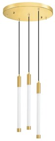 Φωτιστικό Οροφής Κρεμαστό 01250-07 LED 5W 3000K 400 lm/stick D30cm Gold Luma