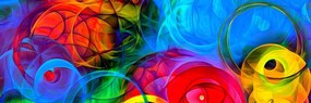 Εικόνα αφαίρεση γεμάτη χρώματα - 150x50