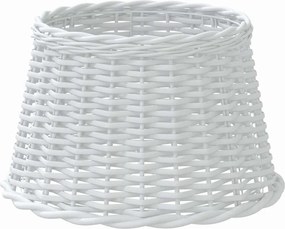 vidaXL Καπέλο Φωτιστικού Λευκό Ø45x28 εκ. από Wicker