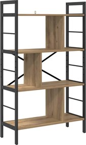 vidaXL Ράφι Βιβλίων 7 επιπέδων 75 x 30 x 123,5 εκ. Επεξεργασμένο ξύλο
